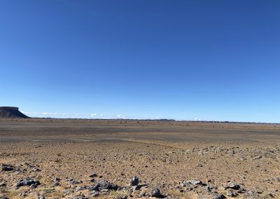 Hiking in the desert of Morocco